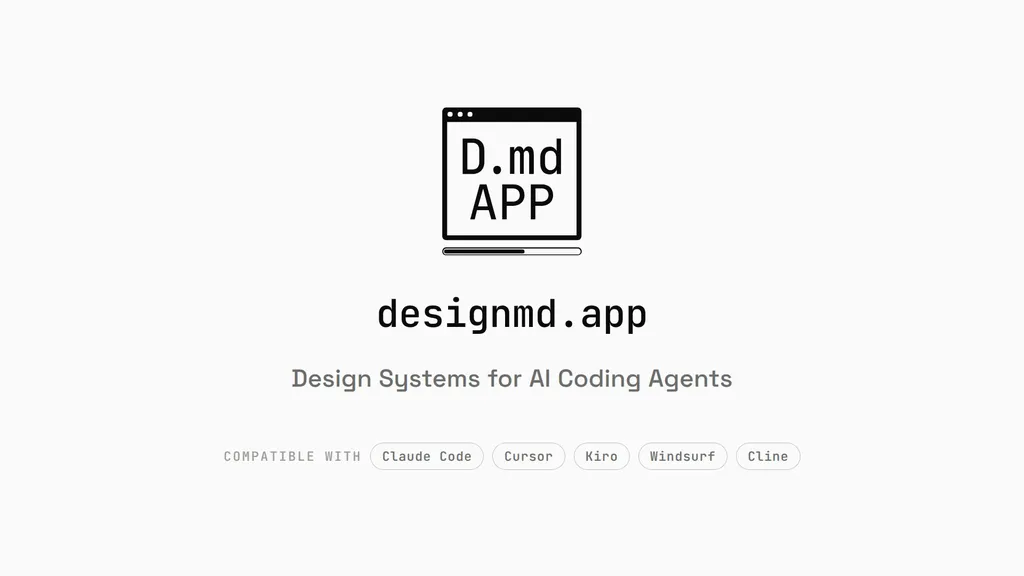 designmd.app — quase 800 DESIGN.md e Real Brands para agentes de IA