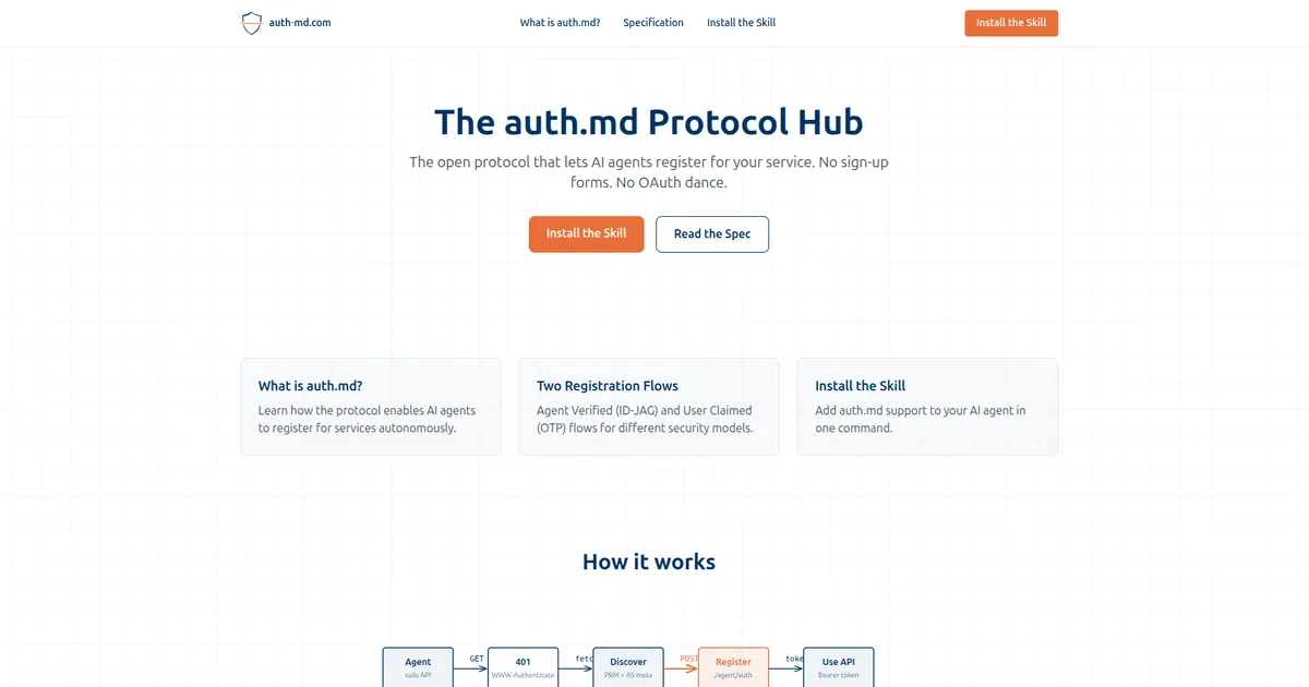 Como construí o auth-md.com em um fim de semana com agentes